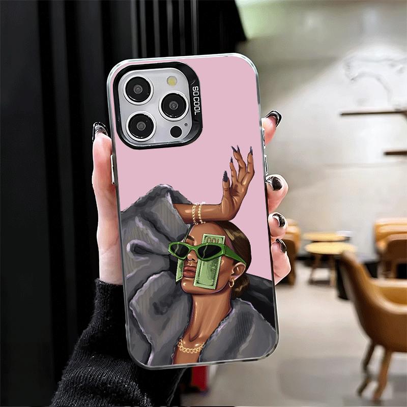 Girl Boss Lady Pink Soft Phone Case for iPhone 15 16 17 Pro Max 17Air 16E 14 Plus 13 12 Mini Shockproof Cover Back Shell