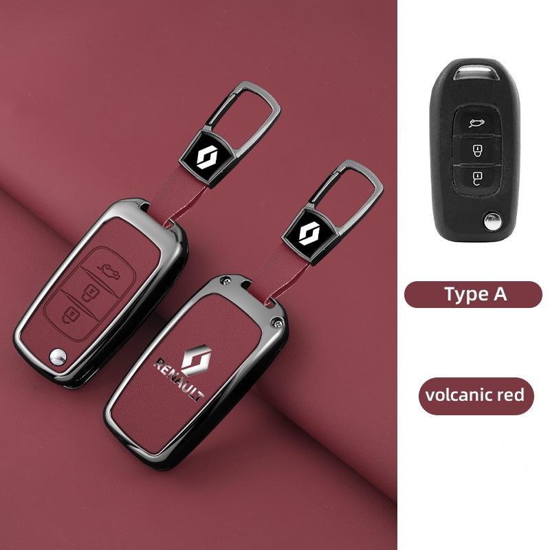 2026 Hot For Renault Interior Stickers Zinc Alloy Car Key Case Cover Shell For Renault Koleos Captur Kadjar Megane Clio Talisman