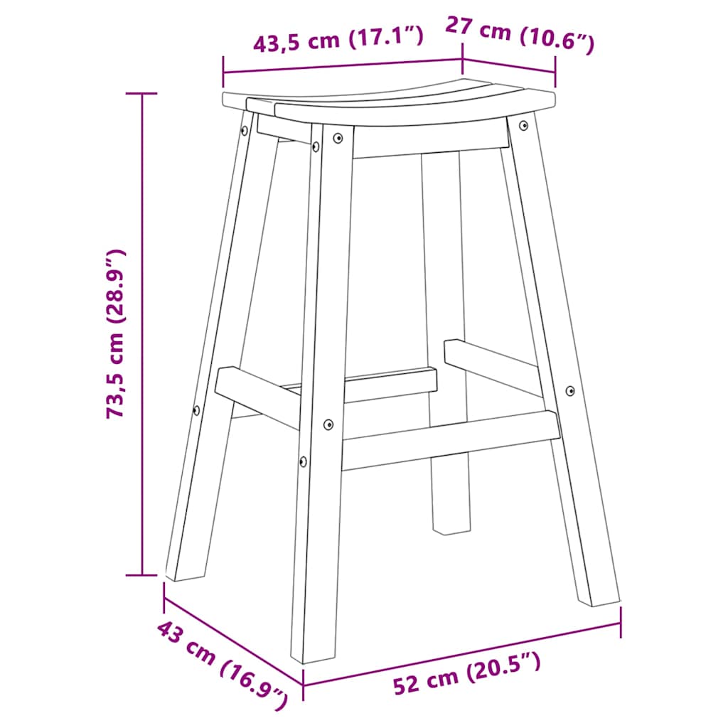 Garden Bar Set 4 Pcs Black HDPE