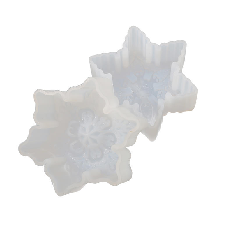 Christmas Silicone Snowflake Mold Candle Soap Diy Aromatherapy Plaster Candle Decorating Mould Candy Chocolate Making Tools