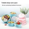 Silicone Folding Microwave-Safe Bento Box: Food-Grade Rice & Noodle Bowl for Picnics and Fresh Storage.