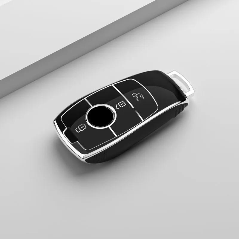

Мягкий чехол для дистанционного ключа из ТПУ для Mercedes Benz ACESG Class GLC CLE CLA W177 W205 W213 W222 X167 AMG, аксессуары чёрный