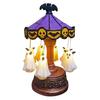 Ghostly Carousel Night Light Halloween Light Up Ghost Night Lamp Festive Atmosphere Spooky Lamp Decor for Bedroom