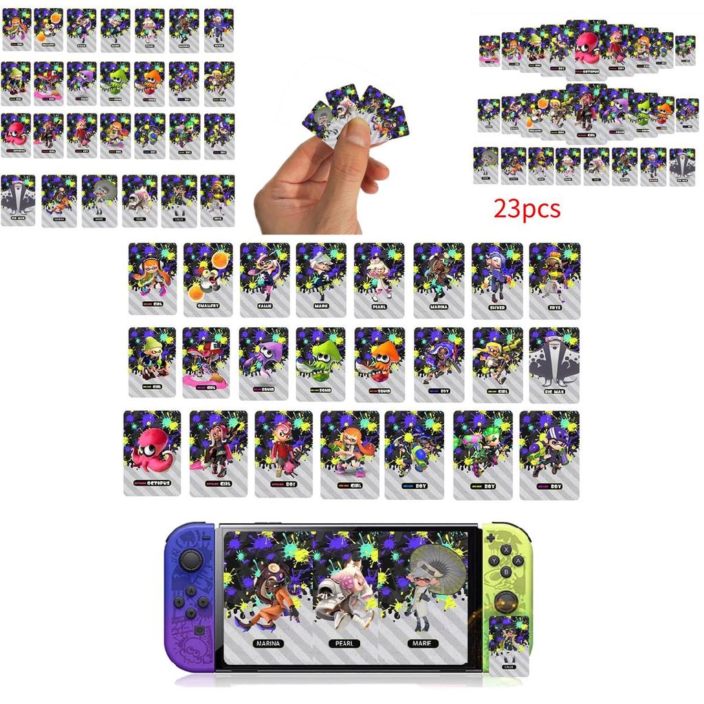 23 Sztuki Pełny Zestaw Splatoon3 Amiibo Switch Gra Rekwizyty Karta Połączenia Ncf Indukcja Dla Fanów Nintendo Switch