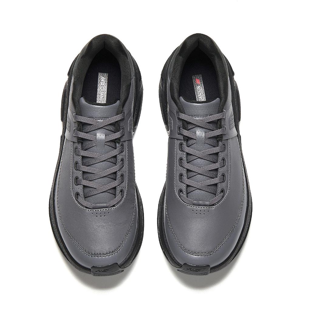 Anta Glory 3 Lth Soft Sole Running Shoes Men sneakers Gray 112615578A-3