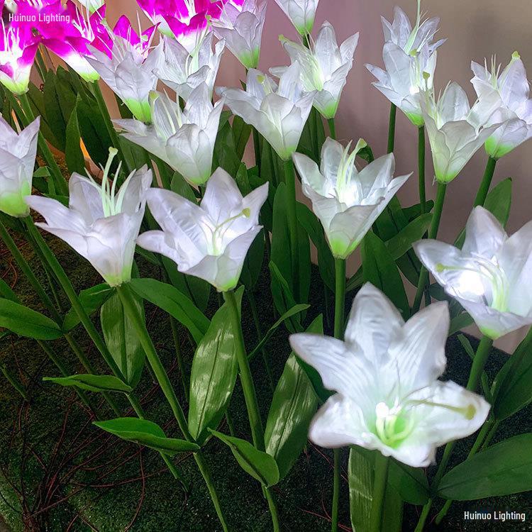 Waterproof LED Lily Garden Lamp – Outdoor Artificial Flower Landscape Decoration