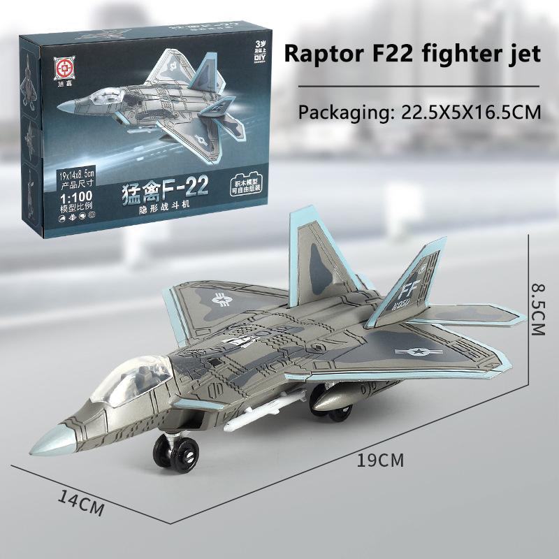 1 Piece Diy 3D Puzzle Assemble Collection Toys Fighter Model Tabletop Decoration Plane Model Ornament Building Blocks Toy