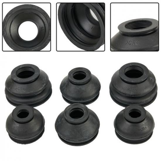 Ball Joint Dust Boot Covers Tie Rod End Tool Truck 6pcs Adapter Black Car
