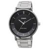 CASIO MTP-VT04D-1E men's watch black metal band