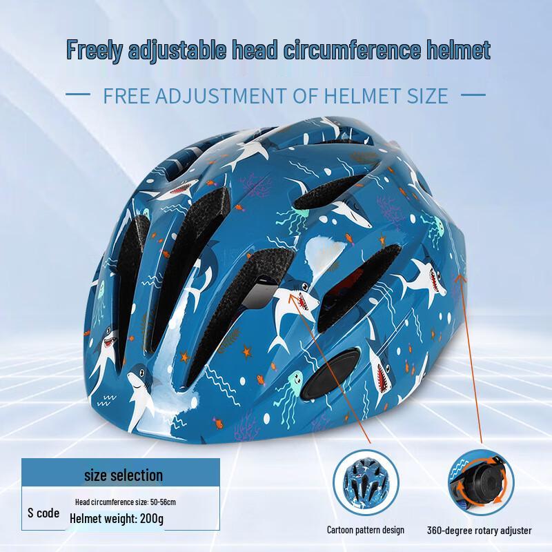 Kids Cartoon Sports Helmet - Ocean World
