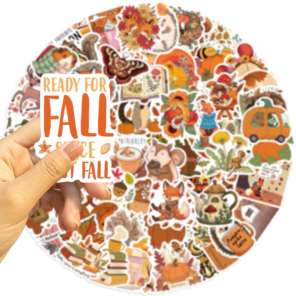 100 Cartoon New Autumn Autumn Autumn Stickers Personalized Decoration Motorcycle Suitcase Guitar Waterproof