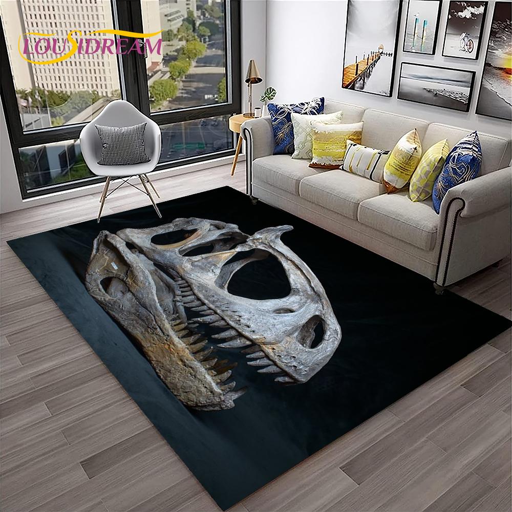 Animal Fossil Dinosaur 3D Series Carpet HD Rug for Home Living Room Bedroom Sofa Doormat Decor,kids Area Rug Non-slip Floor Mat