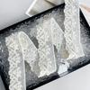 4.5Cm Organza Beads Embroidery Barcode Lace Exquisite Window Decoration Clothing Luggage Belt Decorative Lace Accessories