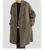 Men's Mid-Length Double-Sided Wool Coat: New Stylish Thickened Korean Winter Design