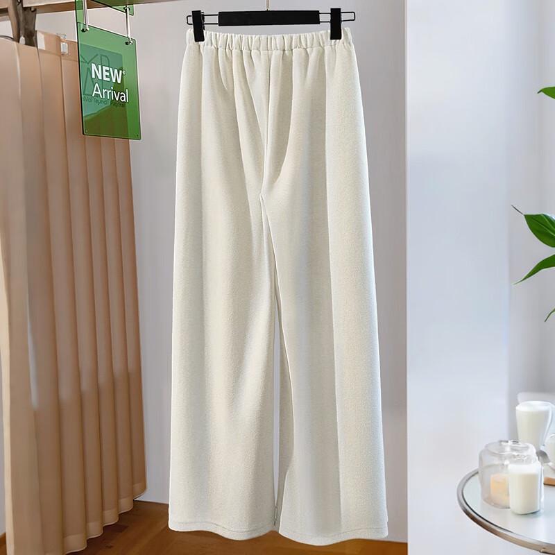 Women's Solid Color Elastic Waist Drawstring Trousers