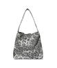 The Green Lab Leopard Print In-Pocket Shoulder Bag [Ash Grey]