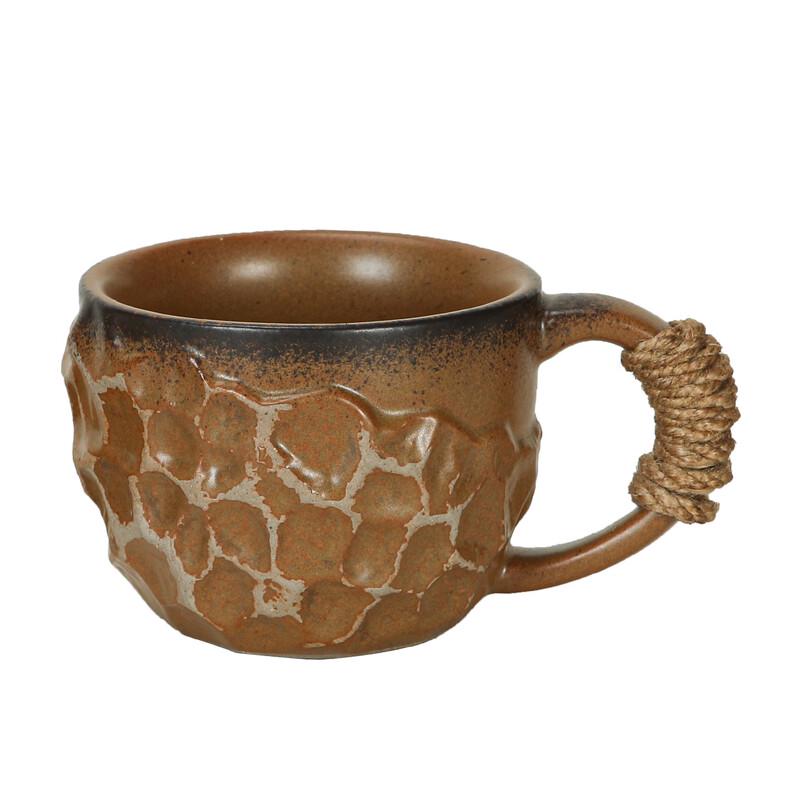 OLOEY Ceramic Coffee Mug with Rope Handle