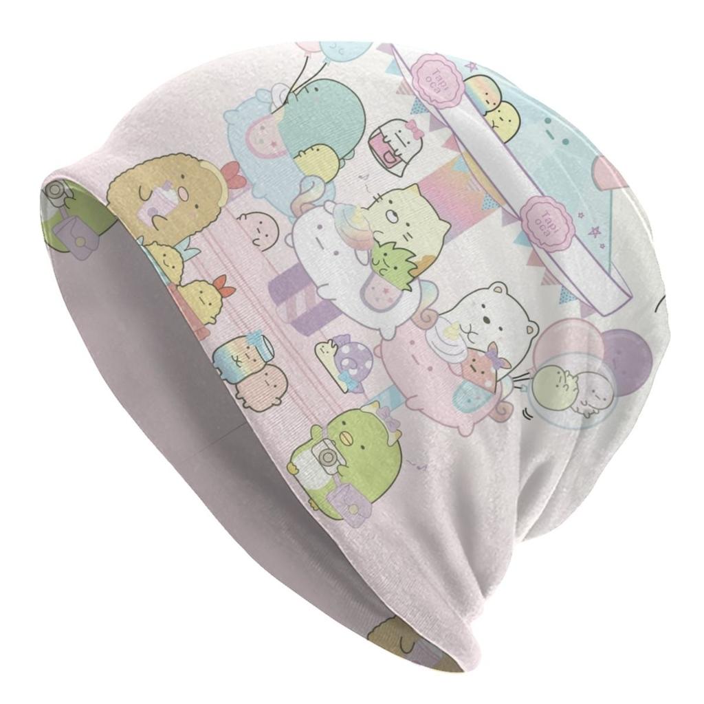 Unisex Winter Warm Bonnet Homme Knitting Hats Fashion Sumikko Gurashi Japanese Cartoon Beanie Cap Anime Game Beanies Caps For