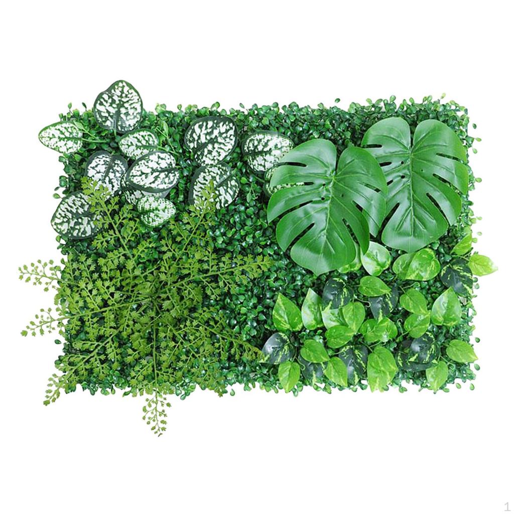 Artificial Green Hedge Wall Faux Backdrop Privacy Fence for Garden