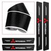 gjbf4 1/4/5Pcs Car Door Sill Scuff Plate Decor Carbon Fiber Stickers For Mitsubishi Ralliart Ex Jinxuan Attrage Xpander Mirage Montero