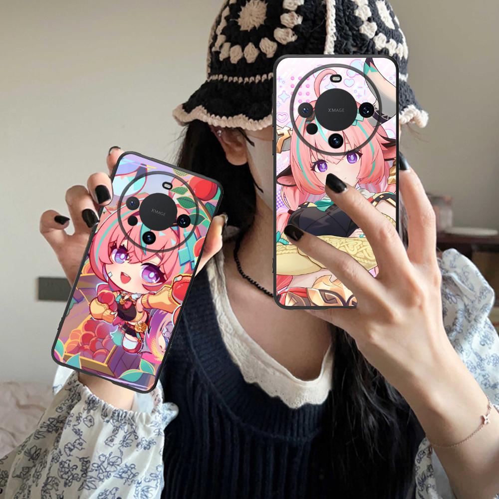 Game GI Varesa Matte TPU Mobile Phone Case for Huawei Mate 60 50 40 30 20 10 Pro Plus Lite E 5G Colorful Printing Cover