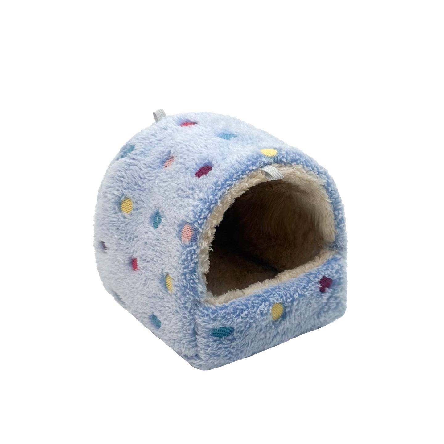 

Winter Fleece Parrot Nest: Thickened, Warm Hideout for Cockatiels & Birds S 10*10cm with hooks