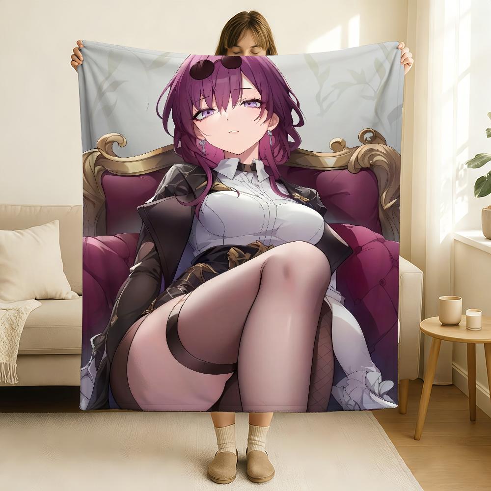 Game Honkai Star Rail Kafka Blanket Soft and Skin Friendly For Couch Bed Napping Bedspread All Seasons Comforter