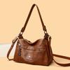 Soft Leather Underarm Shoulder Bag Mother Bag Women's Multi-Layer Large Capacity Crossbody Bag