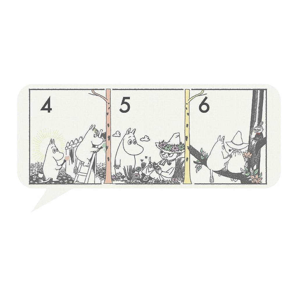 Art Print Japan 2024 Moomin Comic Design Calendar No. 178