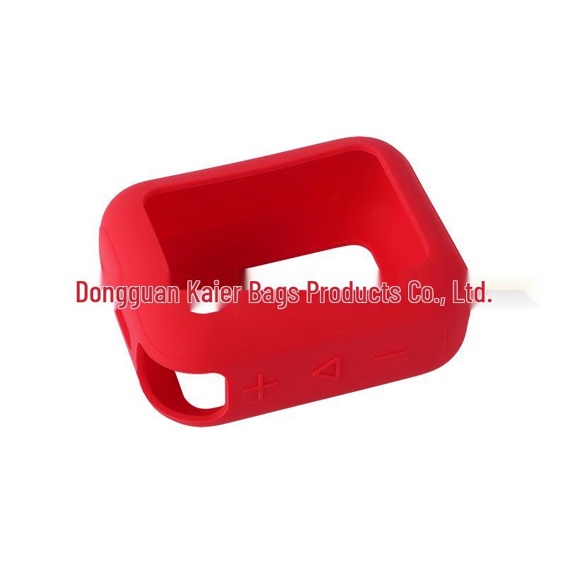 Gold Brick Soft Silicone Case for JBL GO4 Bluetooth Speaker - Portable Protective Storage Bag
