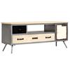 Day and Night - Day and Night Solid Mango Wood and Steel TV Cabinet 120x30x45 Cm