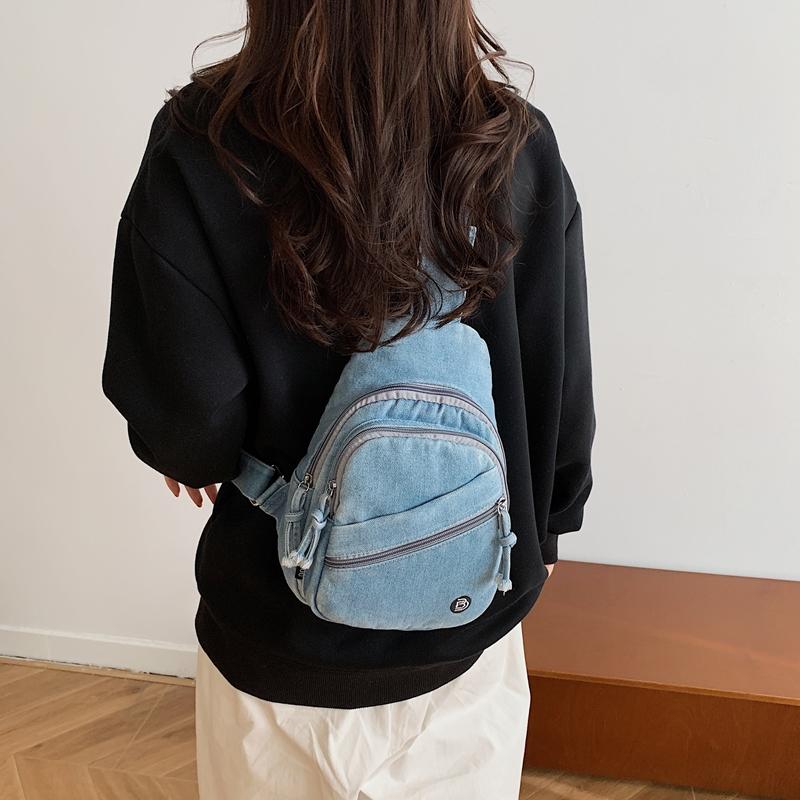 Damen Brusttasche Große Kapazität Mehrschichtige Umhängetasche Crossbody-Tasche