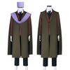 Harry Potter Costume Cosplay del Professor Quirrell Set con Toga di Halloween e Capelli Lisci