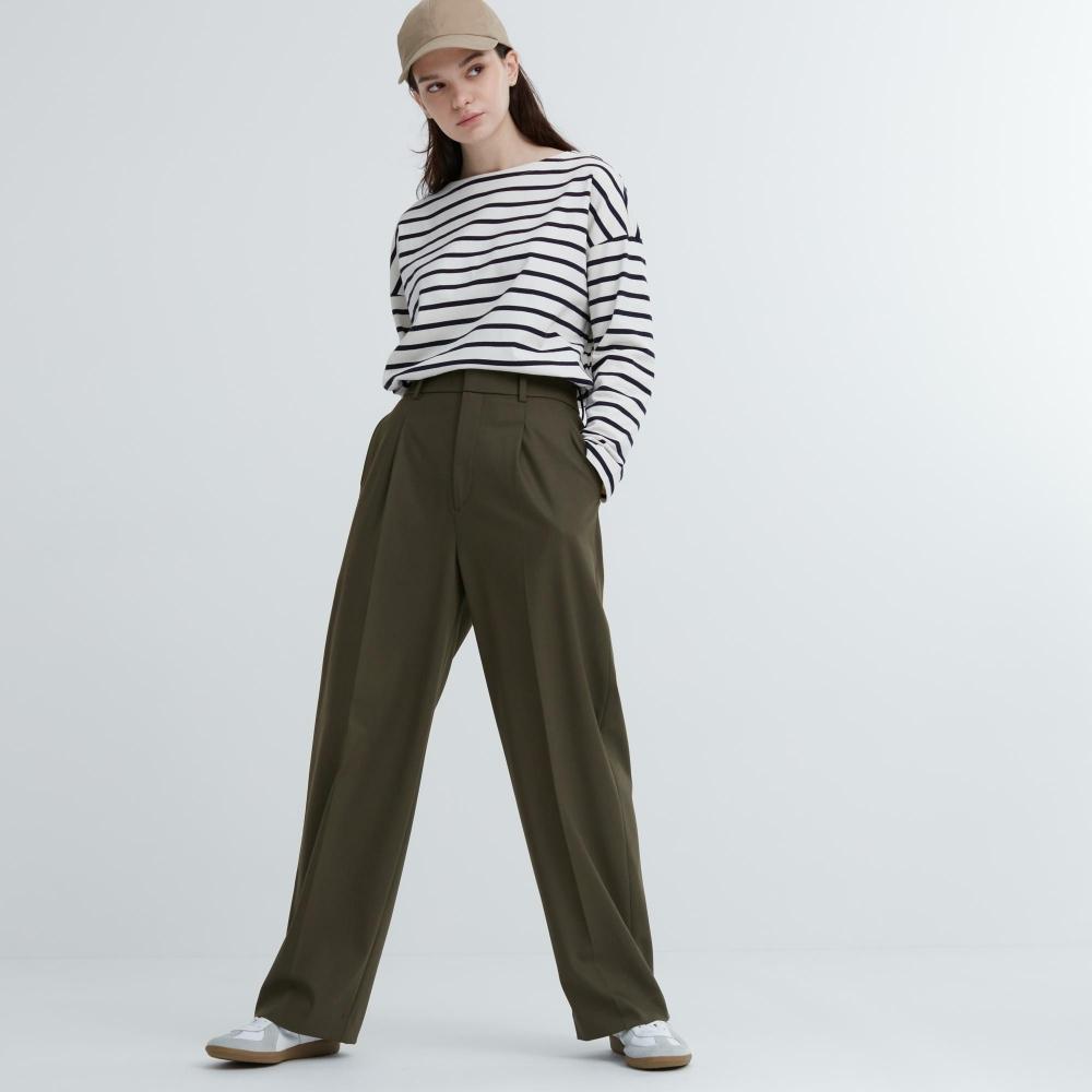 Uniqlo Japan Tuck Wide Pants  One Tuck  Standard Length 69 71cm 