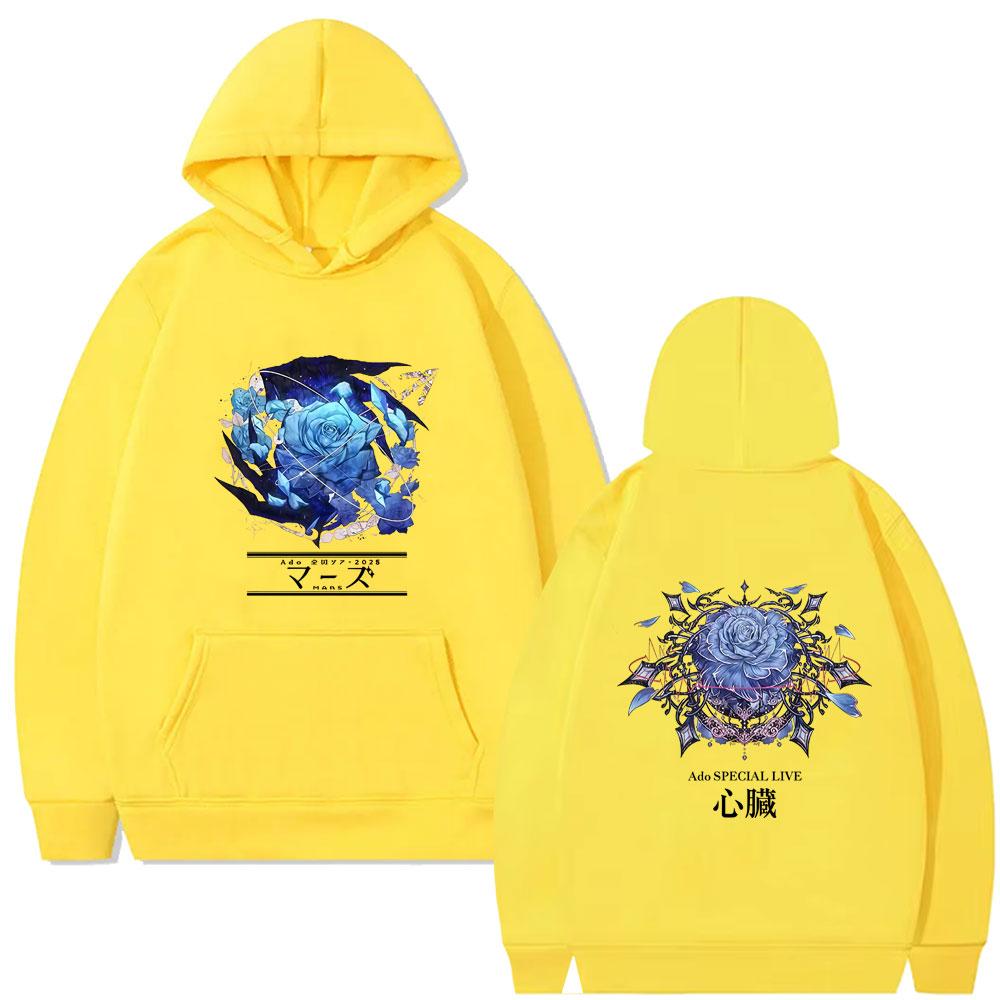 Ado Tour Merch Hoodie Men Women Fashion Oversized Streetwear Men's Y2k Japanese Style Hooded Tracksuit Male Hoodies