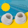 4 Pack Slip Resistant End Covers Rubber Buffer Replacement Accessories Swimming Pool Ladder Rubber Plugs for Pool Ladder