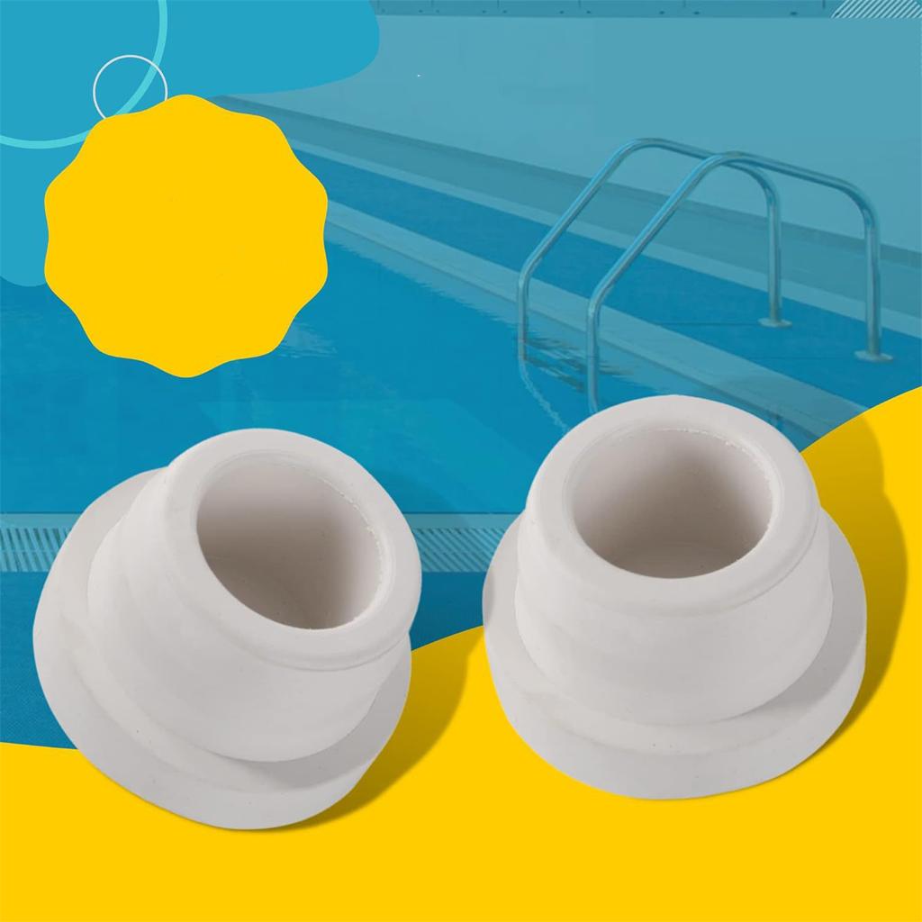 4 Pack Slip Resistant End Covers Rubber Buffer Replacement Accessories Swimming Pool Ladder Rubber Plugs for Pool Ladder