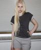 Lense Stitch Pocket Layered T-Shirt Charcoal