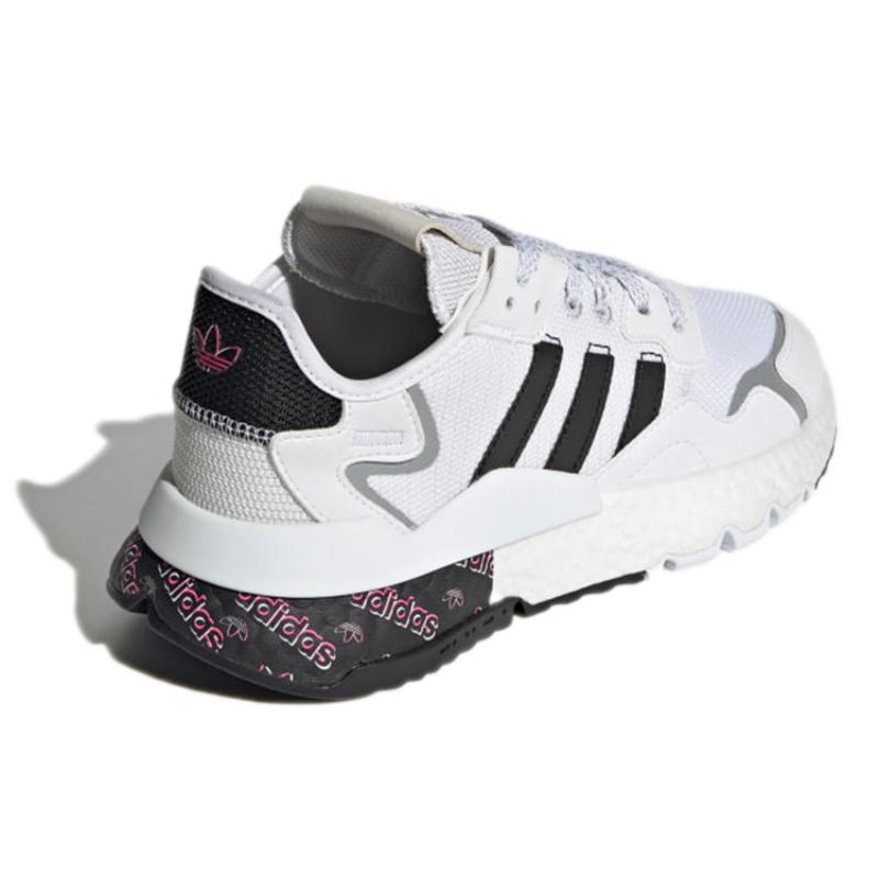 Adidas Originals Nite Jogger 'White Black Gray' Women's Sneakers H01735