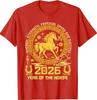 Happy Lunar Chinese New Year of The Horse 2026 Zodiac T-Shirt