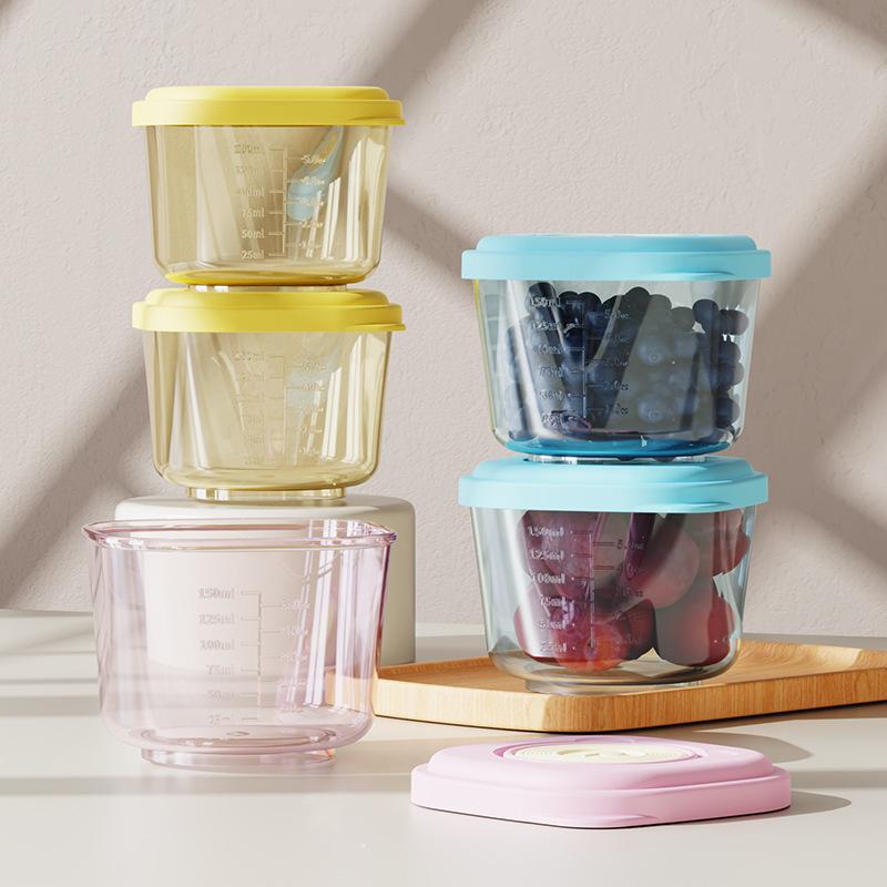 6 Stück Baby-Lebensmittelaufbewahrungsbehälter - PP-Material, Dampfbar & Auslaufsicher, Säuglingsfütterungsschalen für Frische, Stapelbarer Organizer