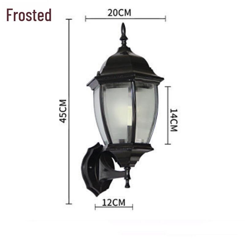European Antique Modern Minimalist Waterproof LED Outdoor Wall Light for Courtyard and Landscape