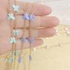 Color Mask Lanyard Fashion Butterfly Glasses Lanyard Chain Wind Glasses Chain Women'S Decorative Necklace