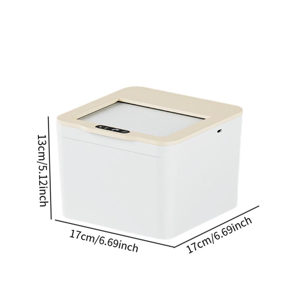 Smart Induction Trash Can Durabilit Practical Automatic Garbage Can Touch Free Trash Bin for Desktop Bedroom Living Room Kitchen