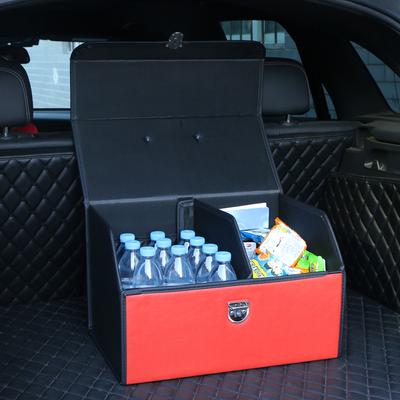 O SHI CAR Organizzatore Borsa Portaoggetti in Ecopelle con Pannello in PP Organizzatore Pieghevole per Auto Logo Personalizzato Impermeabile