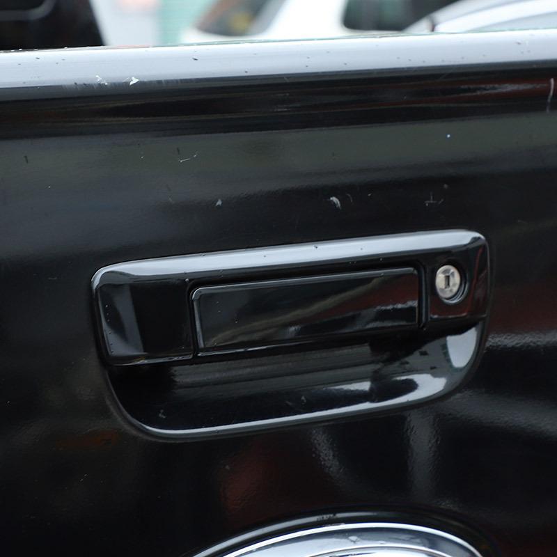 För Ford Ranger Wildtrak 2015- ABS Kolfiber/Svart Bilbaklucka Dekorativ Klistermärke Biltillbehör