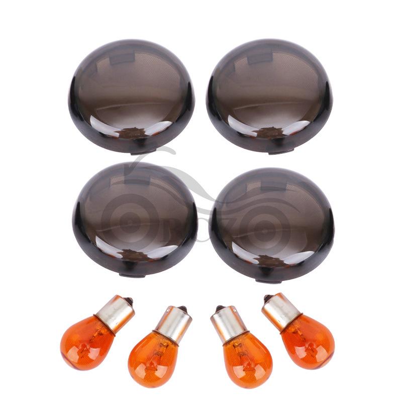Harley XL883/48 Front & Rear Turn Signal Covers (Glide/Dyna/Softail) Lamp Housing