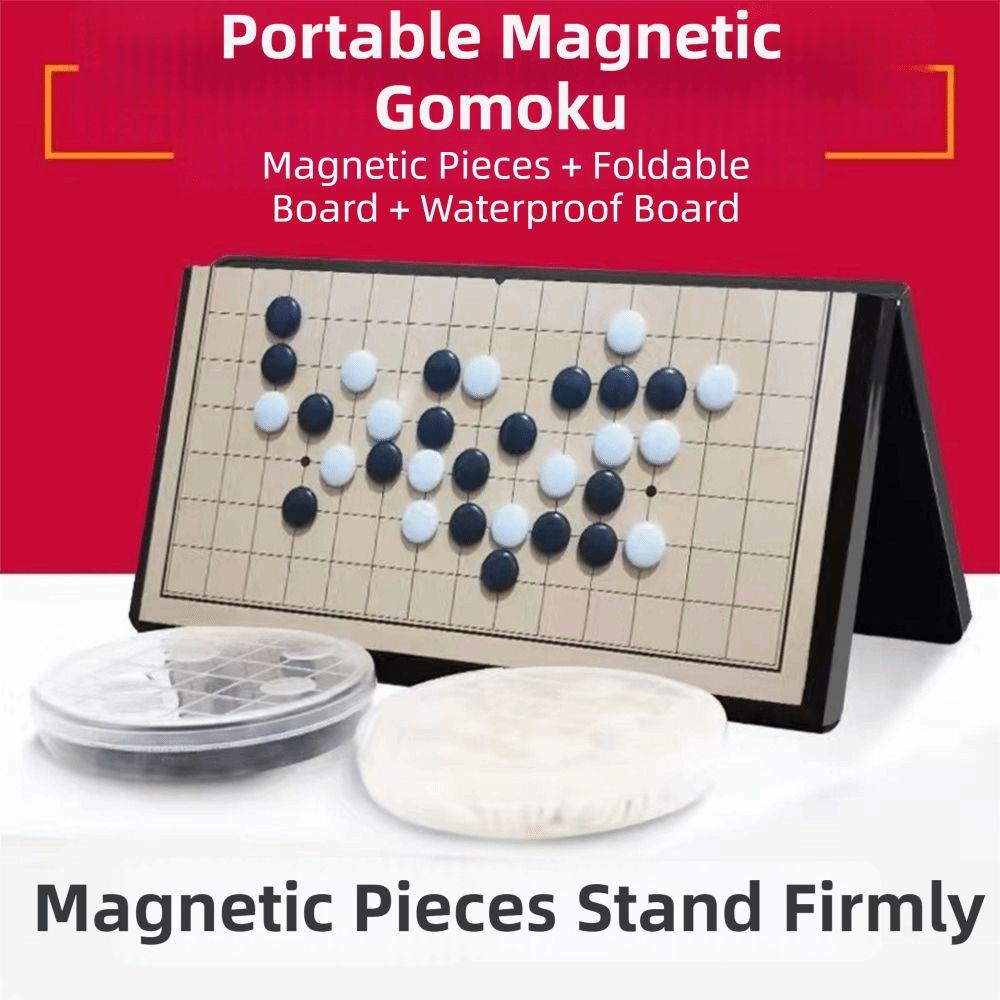 Foldable Chessboard Gomoku Game Set S/M/L/XL Strategy Game Foldable Board Game Set Travel Game