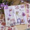 24pcs Vintage Stickers Book Adhesive Diy Hand Account Diary Album Scrapbooking Junk Journal Supplies