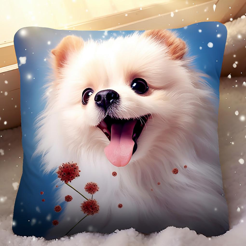 Cute Cat Pillow Pillow Sofa Cushion Bedside Cushion Office Waist Support Back Cushion Waist Car Cushion Cover